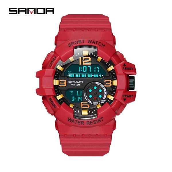 wristwatches sanda military watches men sport watch waterproof wristwatch g style led digital men's luminous clock orologio da uomo, Slivery;brown
wristwatches sanda military watches men sport watch waterproof wristwatch g style led digital men's luminous clock orologio da uomo, Slivery;brown