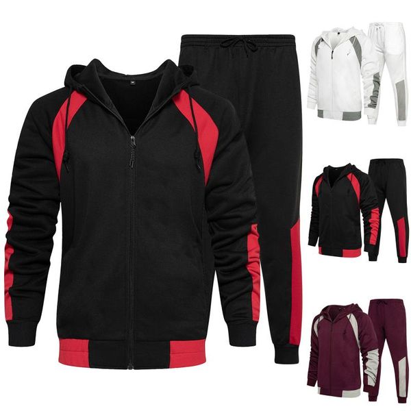 jogging clothing men's suit football training leisure two-piece set 2021 autumn winter man sets ropa deportiva para hombre, Black;red
jogging clothing men's suit football training leisure two-piece set 2021 autumn winter man sets ropa deportiva para hombre, Black;red