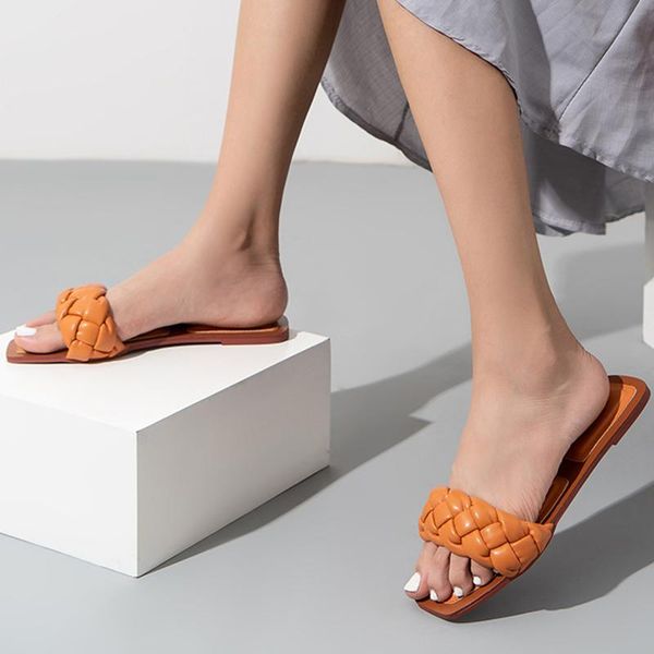 summer women square toe flat slippers woman weave slides ladies casual women's comfortable female beach shoes plus size, Black
summer women square toe flat slippers woman weave slides ladies casual women's comfortable female beach shoes plus size, Black