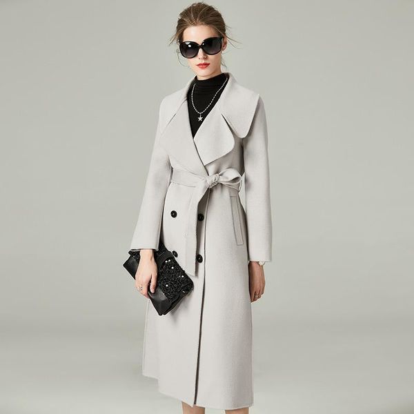women's wool & blends women s winter coat grey double sided cashmere outwear 2021 autumn plus size ladies fashion overcoats long ship, Black
women's wool & blends women s winter coat grey double sided cashmere outwear 2021 autumn plus size ladies fashion overcoats long ship, Black