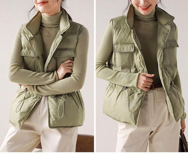 women's vests 2021 autumn white duck down warm vest sleeveless women coat parka female winter solid casual woman jacket, Black;white
women's vests 2021 autumn white duck down warm vest sleeveless women coat parka female winter solid casual woman jacket, Black;white
