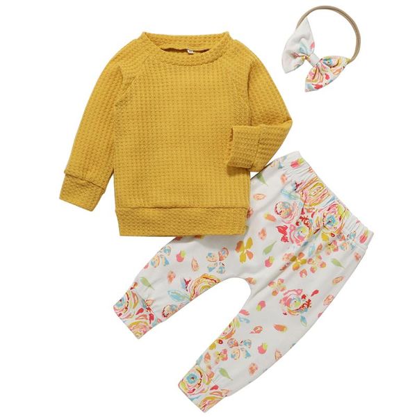 clothing sets muababy 2021 3pieces set solid colored sweater floral pants and headband girls baby casual warm sweatshirt trousers, White
clothing sets muababy 2021 3pieces set solid colored sweater floral pants and headband girls baby casual warm sweatshirt trousers, White
