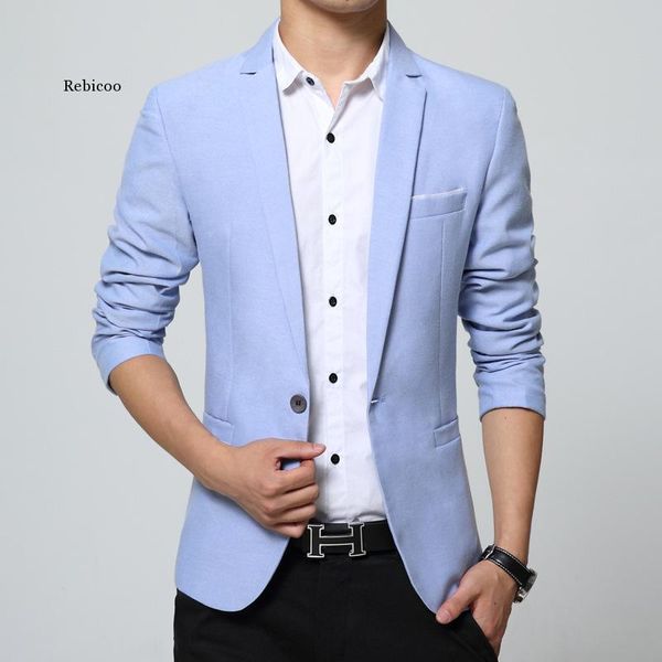 men's suits & blazers 2021 spring and autumn casual suit cotton slim fit jacket men, White;black
men's suits & blazers 2021 spring and autumn casual suit cotton slim fit jacket men, White;black