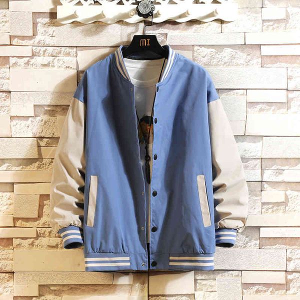 men's coat 2021 spring new fashion brand handsome baseball suit men's casual loose cloth student et, Black;brown
men's coat 2021 spring new fashion brand handsome baseball suit men's casual loose cloth student et, Black;brown