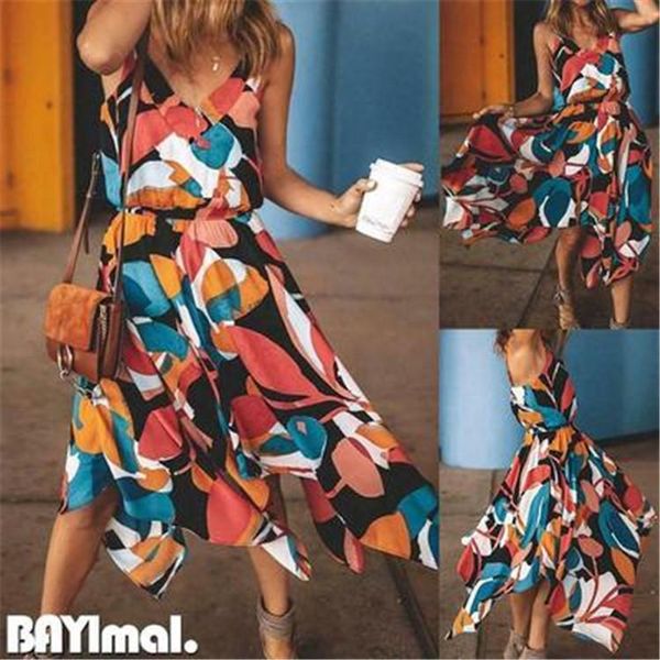 summer 2021 fashion print v-neck open back irregular women's suspender dress clothes woman sleeveless casual dresses, Black;gray
summer 2021 fashion print v-neck open back irregular women's suspender dress clothes woman sleeveless casual dresses, Black;gray
