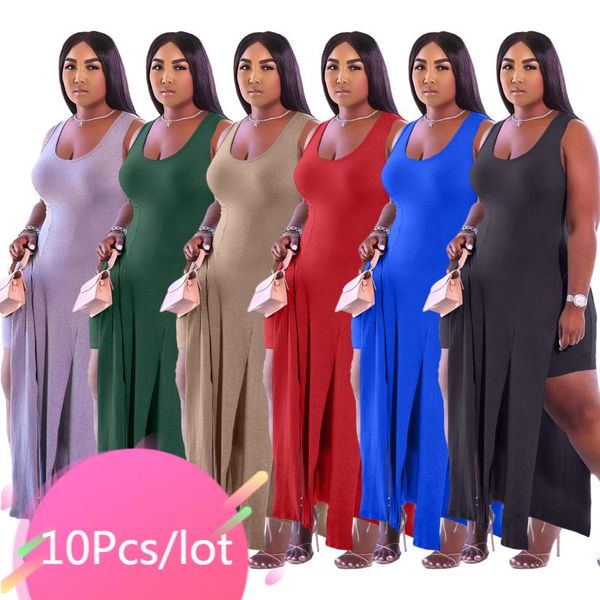 women's tracksuits bulk item wholesale lots plus size two pieces outfits women solid high split x-long tank biker shorts casual matchi, Gray
women's tracksuits bulk item wholesale lots plus size two pieces outfits women solid high split x-long tank biker shorts casual matchi, Gray