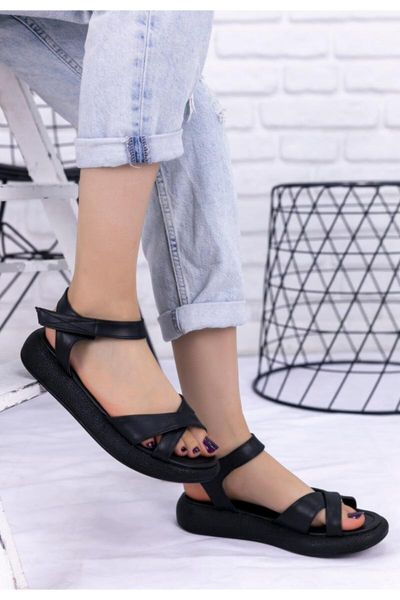 sandals leahy black skin