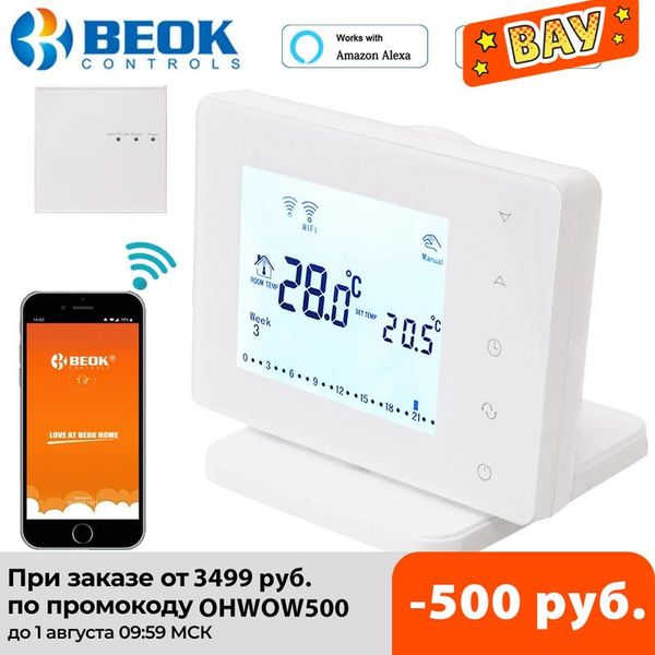 smart home control beok wireless thermostat wifi temperature controller for gas boiler and actuator room heating work with google alexa
smart home control beok wireless thermostat wifi temperature controller for gas boiler and actuator room heating work with google alexa