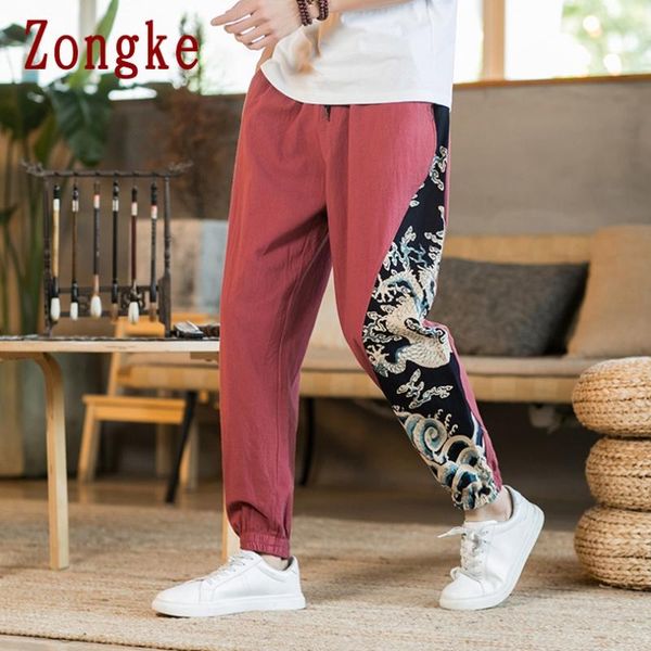 men's pants zongke 2021 dragon print casual men trousers joggers sweatpants hip hop streetwear male plus size m-5xl, Black
men's pants zongke 2021 dragon print casual men trousers joggers sweatpants hip hop streetwear male plus size m-5xl, Black