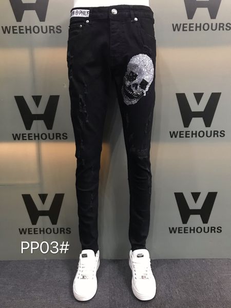 men's and women's casual hip-hop jeans currently designer luxury pants pp03-05, Blue
men's and women's casual hip-hop jeans currently designer luxury pants pp03-05, Blue