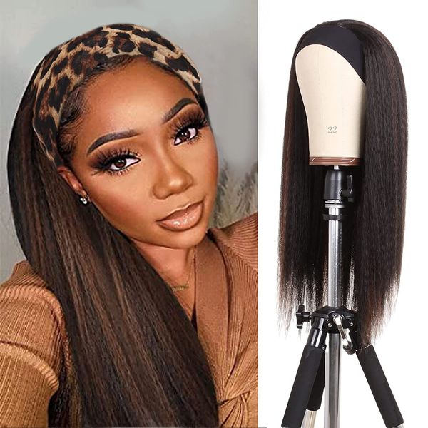 glueless kinky straight headband wigs long hair wig high temperature heat resistant synthetic head wrap wig for black women
glueless kinky straight headband wigs long hair wig high temperature heat resistant synthetic head wrap wig for black women