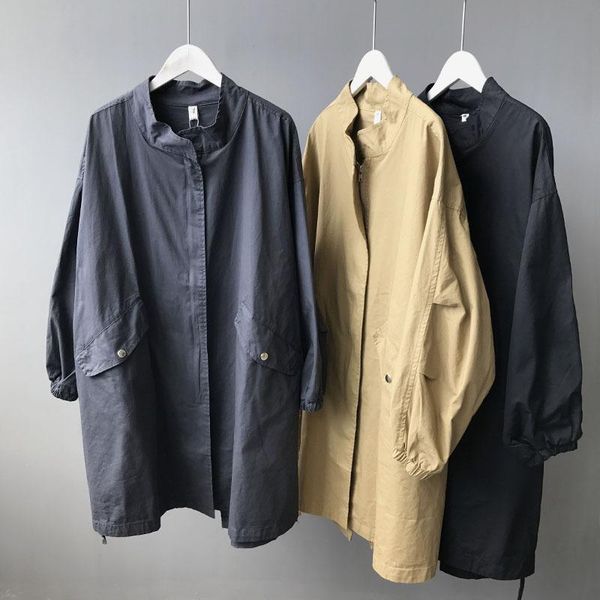 women's trench coats autumn 2021 vintage women long sleeve o neck khaki black blue overcoat coat boyfriend cotton windbreaker, Tan;black
women's trench coats autumn 2021 vintage women long sleeve o neck khaki black blue overcoat coat boyfriend cotton windbreaker, Tan;black