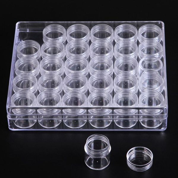 nail art kits 30pcs/box large capacity home small jewelry transparent beads storage case portable deskcontainers jar display plastic
nail art kits 30pcs/box large capacity home small jewelry transparent beads storage case portable deskcontainers jar display plastic