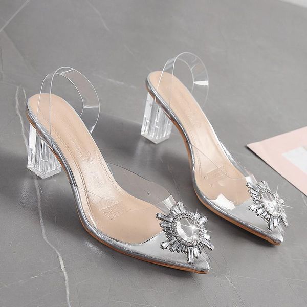 dress shoes transparent square heels crystal women summer pointed toe pu wedding party for sandals thick pumps, Black
dress shoes transparent square heels crystal women summer pointed toe pu wedding party for sandals thick pumps, Black