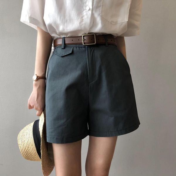 women's shorts 4-color suit women 2021 summer high-waist elegant casual 9587, White;black
women's shorts 4-color suit women 2021 summer high-waist elegant casual 9587, White;black