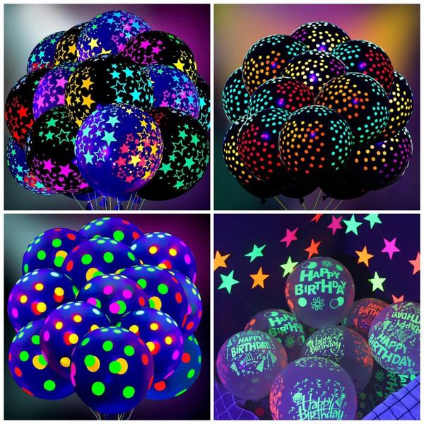 party decoration 100pcs 12 inch neon glow balloons uv luminous fluorescent star dot balloon for wedding birthday
party decoration 100pcs 12 inch neon glow balloons uv luminous fluorescent star dot balloon for wedding birthday
