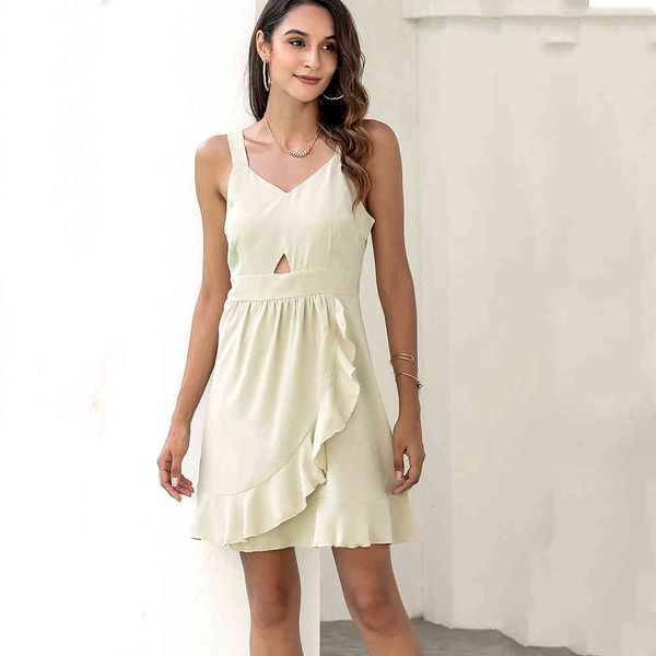 dress spaghetti strap ruffle dress women 2021 summer sleeveless hollow out v neck with zipper ladies holiday elegant solid dresses 0baj, Black;gray
dress spaghetti strap ruffle dress women 2021 summer sleeveless hollow out v neck with zipper ladies holiday elegant solid dresses 0baj, Black;gray