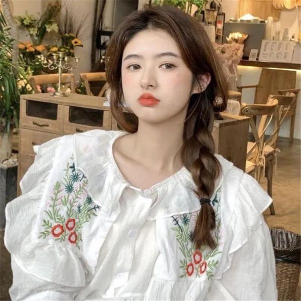 women's blouses & shirts embroidery flower cotton blouse women 2021 vintage white kimomo muje sweet long sleeve ladies
women's blouses & shirts embroidery flower cotton blouse women 2021 vintage white kimomo muje sweet long sleeve ladies