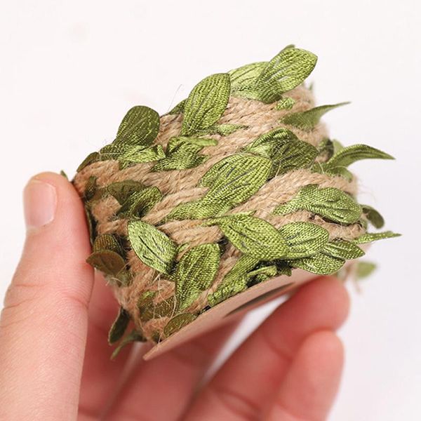green leaves rope natural hessian jute twine artificial leaf ribbon diy craft vintage for home wedding party decoration decorative flowers &
green leaves rope natural hessian jute twine artificial leaf ribbon diy craft vintage for home wedding party decoration decorative flowers &