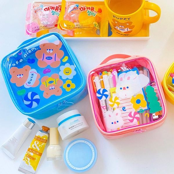 cosmetic bags & cases j60d waterproof portable toiletry clear makeup bag cartoon bear print travel zippered storage pouch organizer
cosmetic bags & cases j60d waterproof portable toiletry clear makeup bag cartoon bear print travel zippered storage pouch organizer