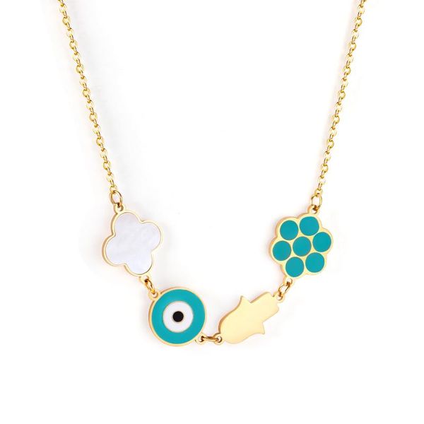 pendant necklaces luxukisskids blue eye flower jewelry stainless steel chains necklace for female lucky bijoux femme, Silver
pendant necklaces luxukisskids blue eye flower jewelry stainless steel chains necklace for female lucky bijoux femme, Silver