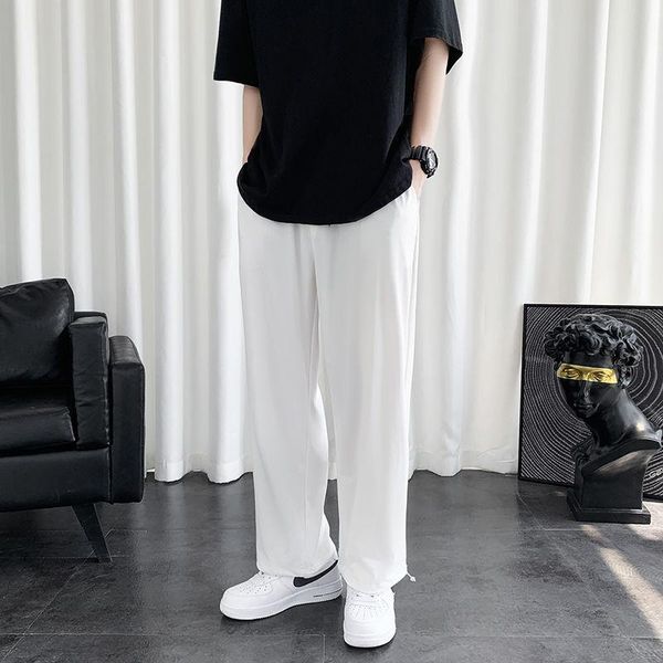 men's pants summer casual fashion gray black white wide-leg men streetwear loose thin ice silk mens trousers m-3xl
men's pants summer casual fashion gray black white wide-leg men streetwear loose thin ice silk mens trousers m-3xl