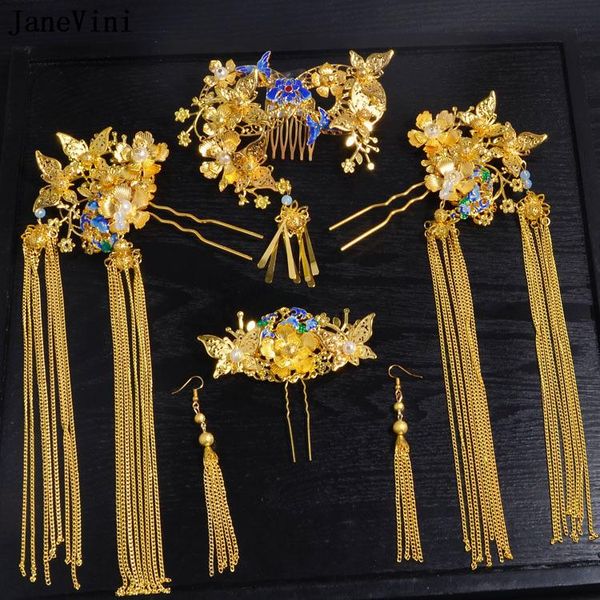 hair clips & barrettes janevini vintage chinese ancient wedding bridal pins gold long tassel headdress brides hairpins jewelry accessories, Golden;silver
hair clips & barrettes janevini vintage chinese ancient wedding bridal pins gold long tassel headdress brides hairpins jewelry accessories, Golden;silver