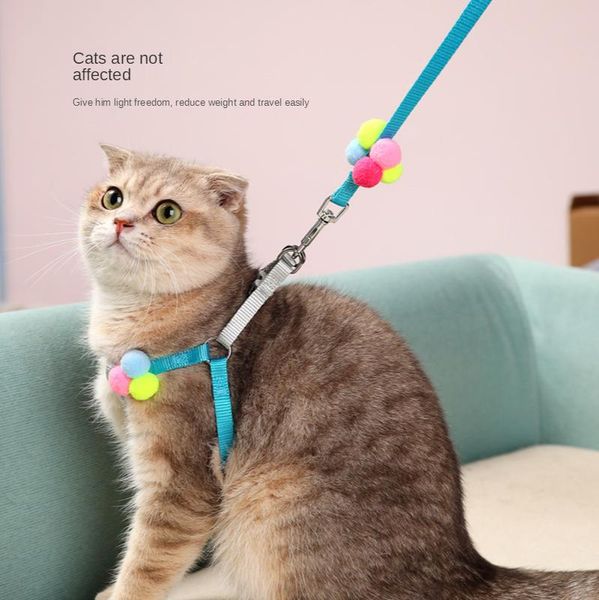cat collars & leads colorful fluffy ball traction rope small and medium-sized dog chest straps walking spot wholesale
cat collars & leads colorful fluffy ball traction rope small and medium-sized dog chest straps walking spot wholesale
