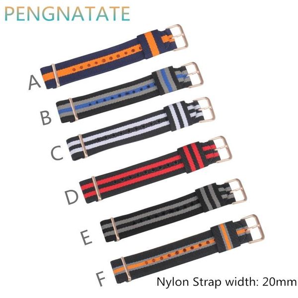watch bands 1pcs brand soft nylon straps comfortable to wear 20mm band strap gold ring buckle pengnatate, Black;brown
watch bands 1pcs brand soft nylon straps comfortable to wear 20mm band strap gold ring buckle pengnatate, Black;brown