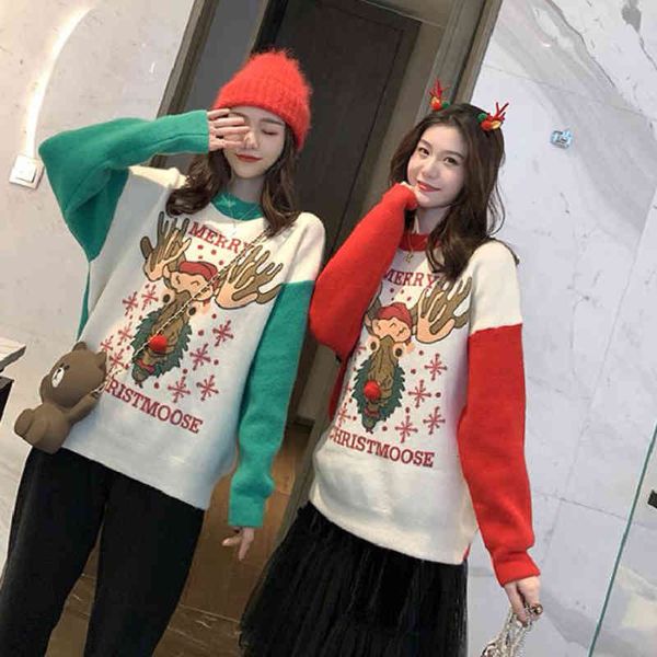 women's sweaters christmas woman pullover women long sleeve loose autumn winter umaw, White;black
women's sweaters christmas woman pullover women long sleeve loose autumn winter umaw, White;black