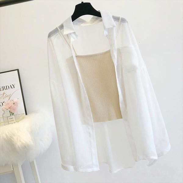 thin coat casual summer women shirt sun protection clothes cardigan clothing blouse for woman covers blusa, White
thin coat casual summer women shirt sun protection clothes cardigan clothing blouse for woman covers blusa, White