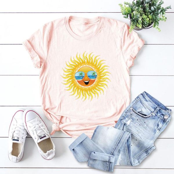 women's t-shirt drop woman t shirts sun printing summer tshirt casual tee female, White
women's t-shirt drop woman t shirts sun printing summer tshirt casual tee female, White
