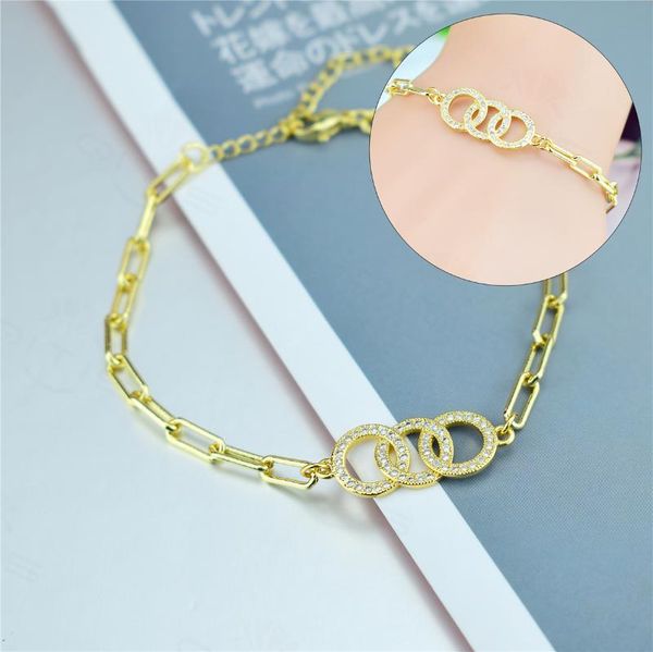 link, chain 2021 women bracelet round circle link rainbow zircon fashion jewelry accessories gifts, Black
link, chain 2021 women bracelet round circle link rainbow zircon fashion jewelry accessories gifts, Black