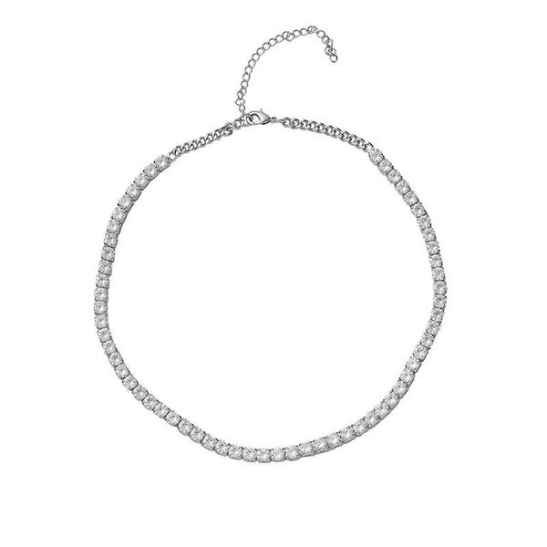 hip hop jewelry iced out zircon necklace pendant female cubic style in europe and america chains, Silver
hip hop jewelry iced out zircon necklace pendant female cubic style in europe and america chains, Silver