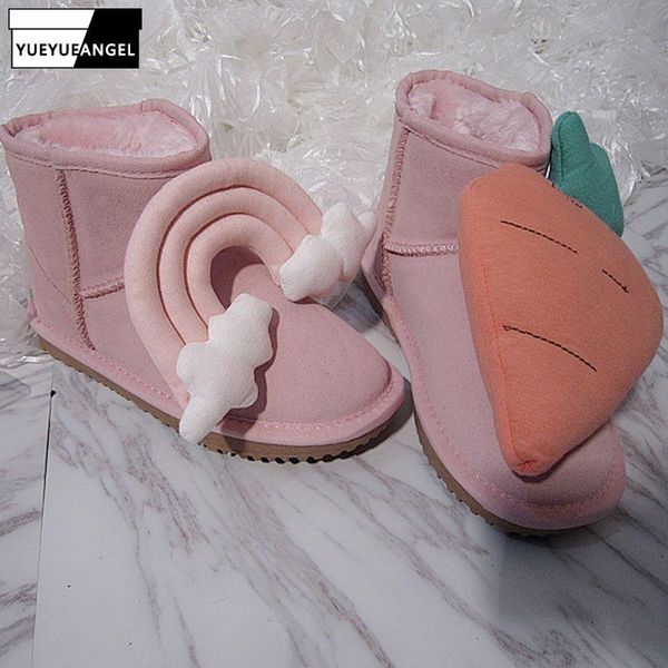 lovely rainbow genuine leather cotton shoes snow boots cowhide flat with rubber sole round toe waterproof womens ankle boot, Black
lovely rainbow genuine leather cotton shoes snow boots cowhide flat with rubber sole round toe waterproof womens ankle boot, Black