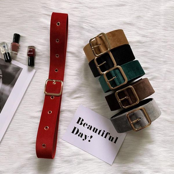 belts long velvet belt cloth dress female waistband red gold square buckle suede hole decorate coat sweater waist, Black;brown
belts long velvet belt cloth dress female waistband red gold square buckle suede hole decorate coat sweater waist, Black;brown