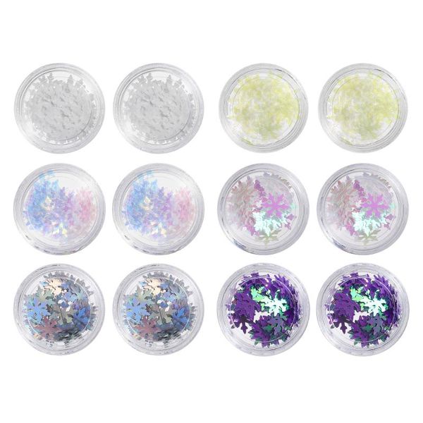 lurrose 12pcs sparkly nail art sequin make snowflake glitter paillettes accessories, Silver;gold
lurrose 12pcs sparkly nail art sequin make snowflake glitter paillettes accessories, Silver;gold