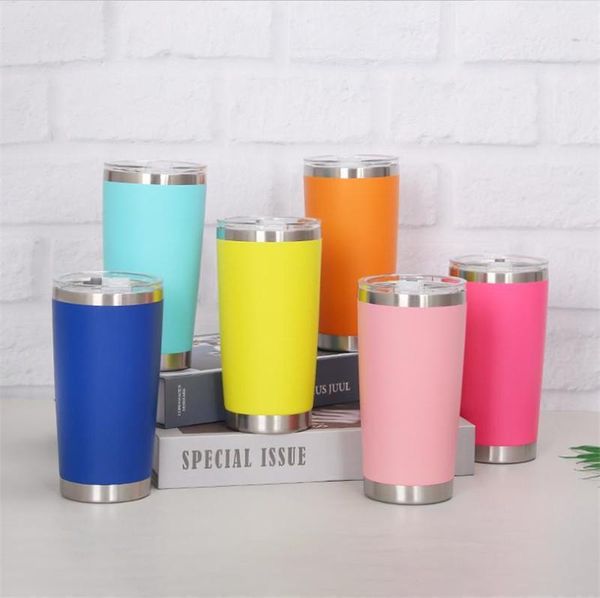 16 colors 20oz tumblers stainless steel vacuum insulated double wall wine glass thermal cup coffee beer mug with lids for travel
16 colors 20oz tumblers stainless steel vacuum insulated double wall wine glass thermal cup coffee beer mug with lids for travel