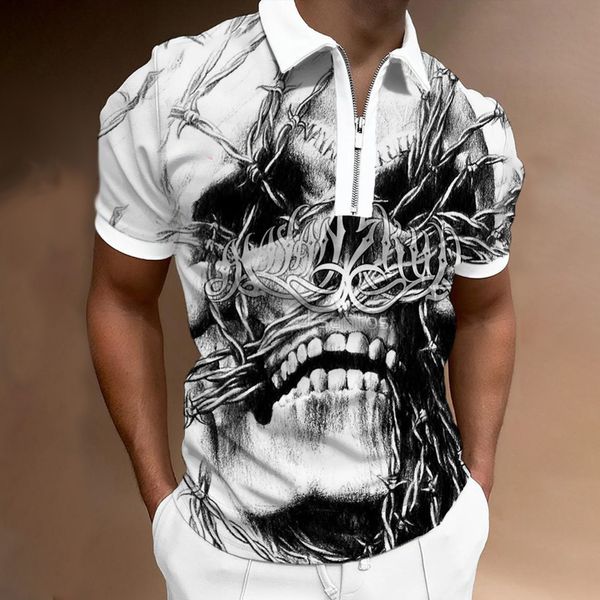 men's 3d printed short sve polo shirt, zipper sweatshirt, leisure, fashion trend, new style, europe and america, White;black
men's 3d printed short sve polo shirt, zipper sweatshirt, leisure, fashion trend, new style, europe and america, White;black