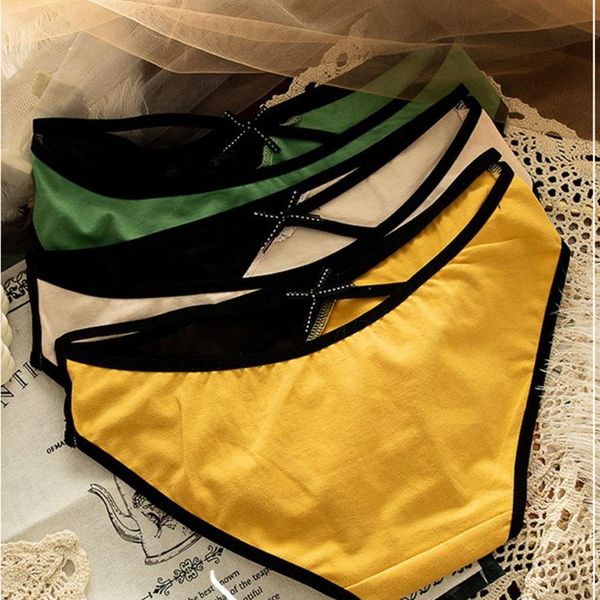 women's panties solid color japanese cross women comfortable cotton crotch patchwork briefs lingerie simple daily, Black;pink
women's panties solid color japanese cross women comfortable cotton crotch patchwork briefs lingerie simple daily, Black;pink