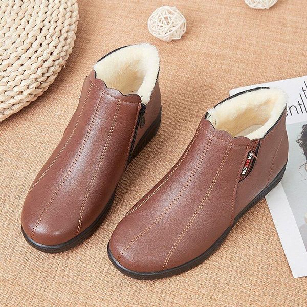 boots women ankle 2021 warm fur waterproof leather super comfortable booties mother mom autumn winter shoes non slip, Black
boots women ankle 2021 warm fur waterproof leather super comfortable booties mother mom autumn winter shoes non slip, Black