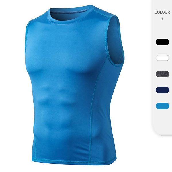 men' tank compression sport clothing running sleeveless undershirts quick dry gym fitness shirts bodybuilding workout vest, White;black
men' tank compression sport clothing running sleeveless undershirts quick dry gym fitness shirts bodybuilding workout vest, White;black