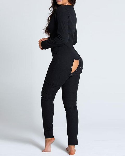 women jumpsuit long-sleeved homewear bodycon open crotch one-piece pajamas v-neck home clothes sleepwear women's jumpsuits & rompers, Black;white
women jumpsuit long-sleeved homewear bodycon open crotch one-piece pajamas v-neck home clothes sleepwear women's jumpsuits & rompers, Black;white
