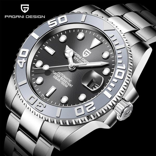 wristwatches pagani design brand men's mechanical watch sapphire glass 100 waterproof nh35a sports movement relogio masculino, Slivery;brown
wristwatches pagani design brand men's mechanical watch sapphire glass 100 waterproof nh35a sports movement relogio masculino, Slivery;brown