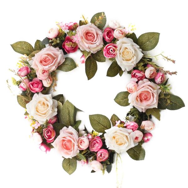 decorative flowers & wreaths 35cm artificial rose bud rattan garland wreath ring home door wall hanging ornament simulation fake
decorative flowers & wreaths 35cm artificial rose bud rattan garland wreath ring home door wall hanging ornament simulation fake