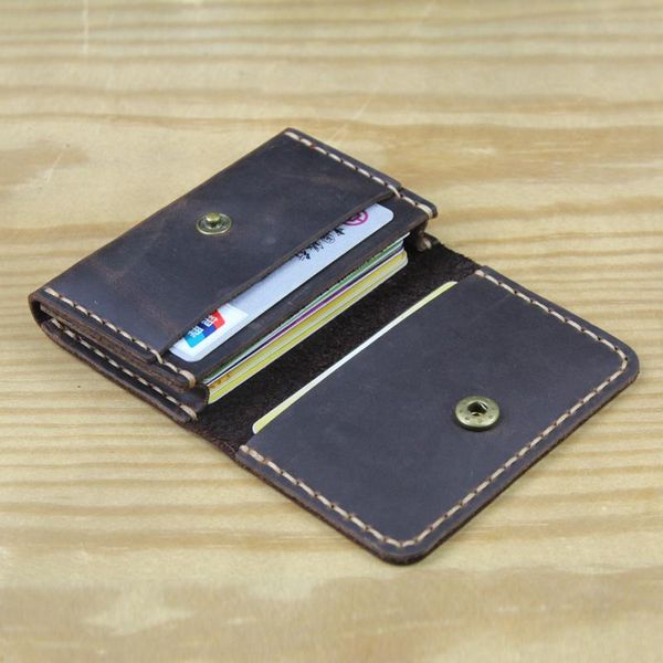 card holders handmade genuine leather wallet holder men small purse credit id women business case, Brown;gray
card holders handmade genuine leather wallet holder men small purse credit id women business case, Brown;gray