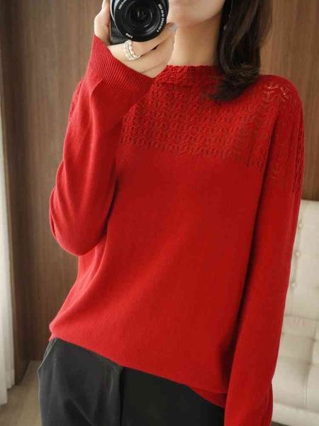 women's sweaters sweater 2021 style cotton hollow knitted casual round neck linen size big slim shirt, White;black
women's sweaters sweater 2021 style cotton hollow knitted casual round neck linen size big slim shirt, White;black