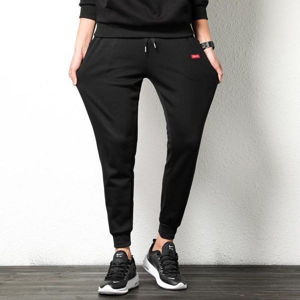 men's sweatpants spring knickerbockers plus cotton jogging fitness 2021 pants, Black
men's sweatpants spring knickerbockers plus cotton jogging fitness 2021 pants, Black