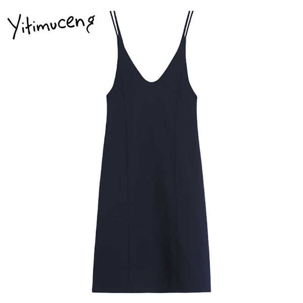yitimuceng vintage spaghetti strap mini dresses women v-neck a-line sleeveless clothing summer french fashion dress 210601, Black;gray
yitimuceng vintage spaghetti strap mini dresses women v-neck a-line sleeveless clothing summer french fashion dress 210601, Black;gray
