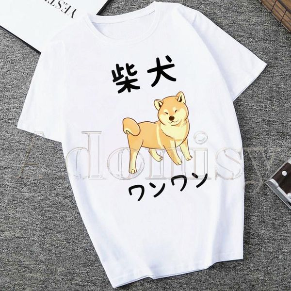 women's t-shirt shiba inu print t-shirts women summer graphic tees funny shirts for woman loose crew neck harajuku, White
women's t-shirt shiba inu print t-shirts women summer graphic tees funny shirts for woman loose crew neck harajuku, White